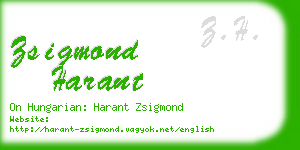 zsigmond harant business card